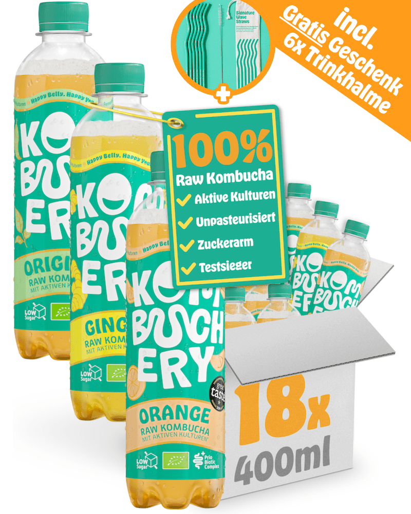 Mix Raw Kombucha &amp; Signature Wave Straws